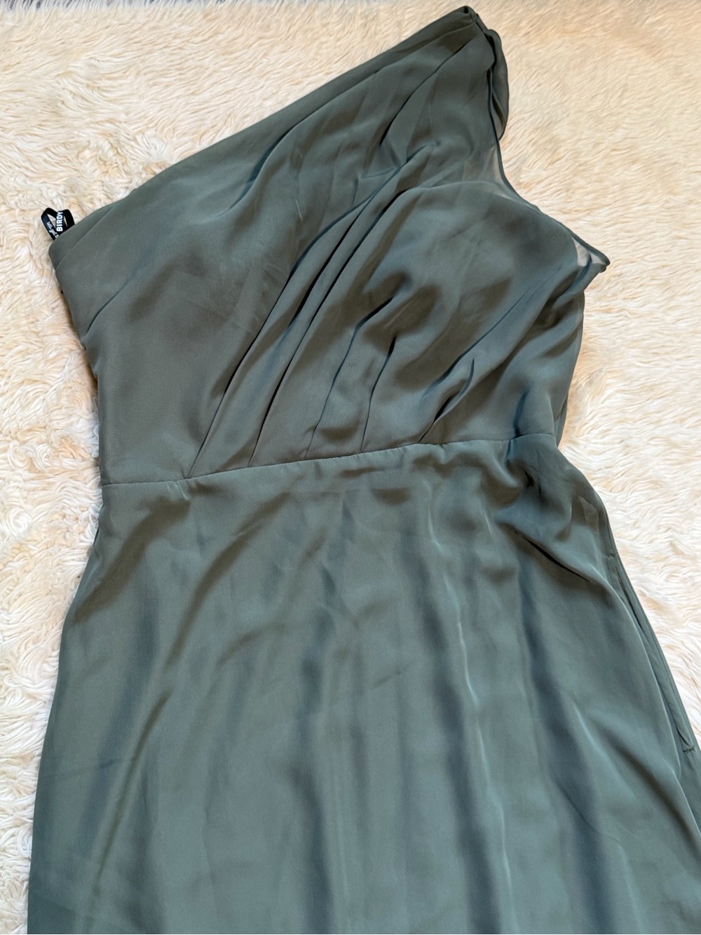 NWT Birdy Grey Kira Dress in Chiffon Olive - Size Medium - Picture 3 of 6